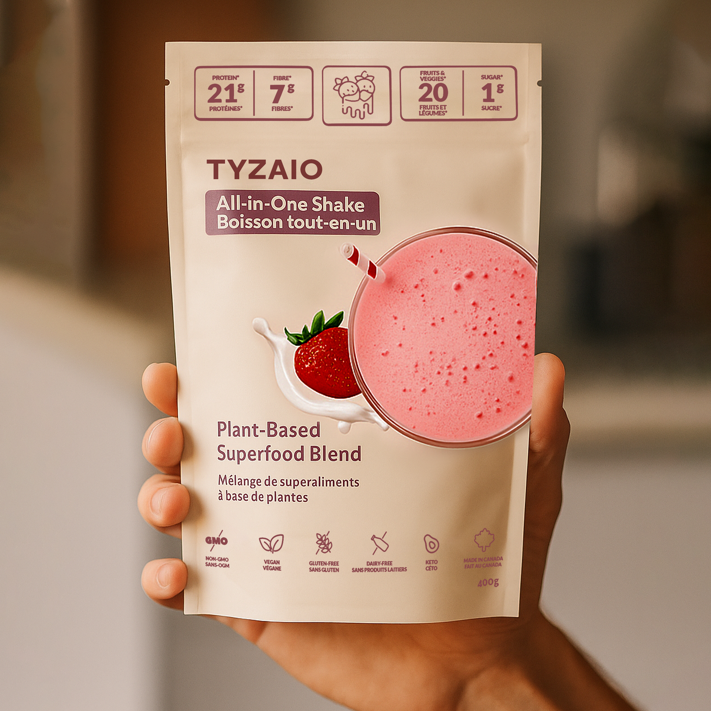 All-in-One Shake - Strawberry & Cream